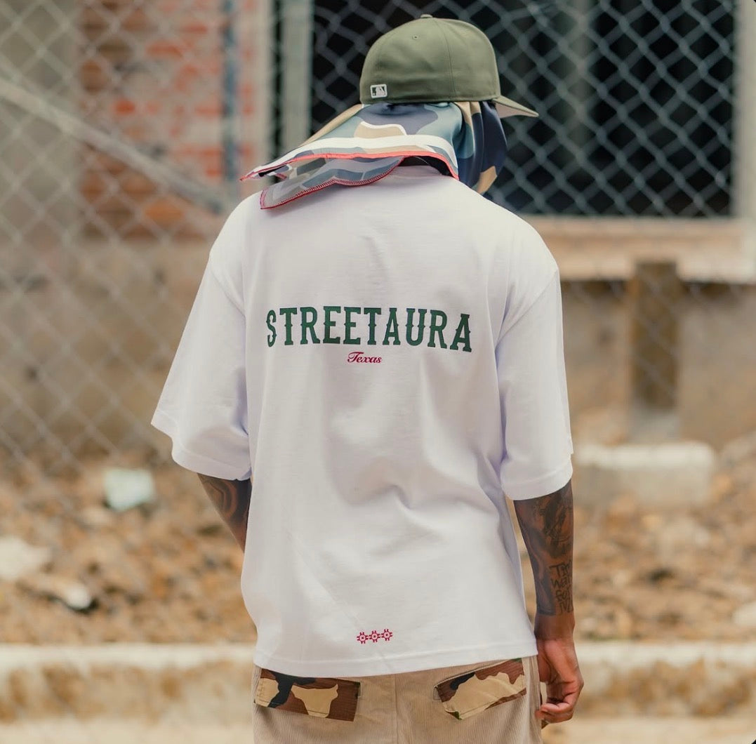Distorted Camo Boxy Logo Tee