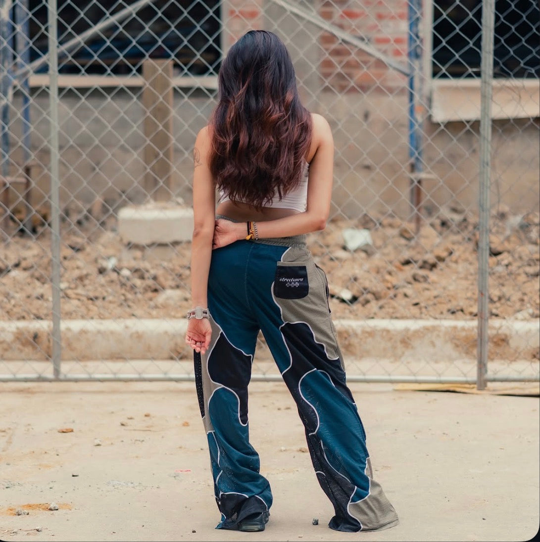 Distorted Camo Mesh Trousers