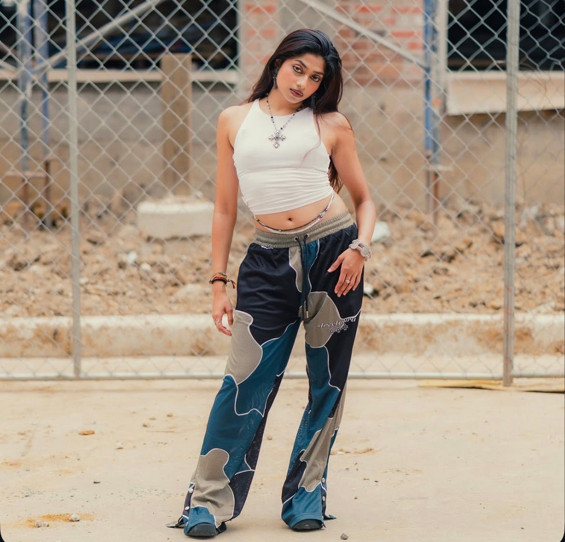 Distorted Camo Mesh Trousers
