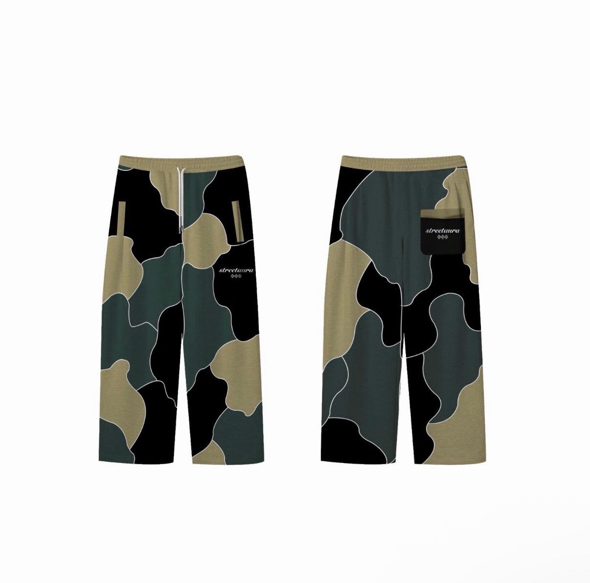 Distorted Camo Mesh Trousers