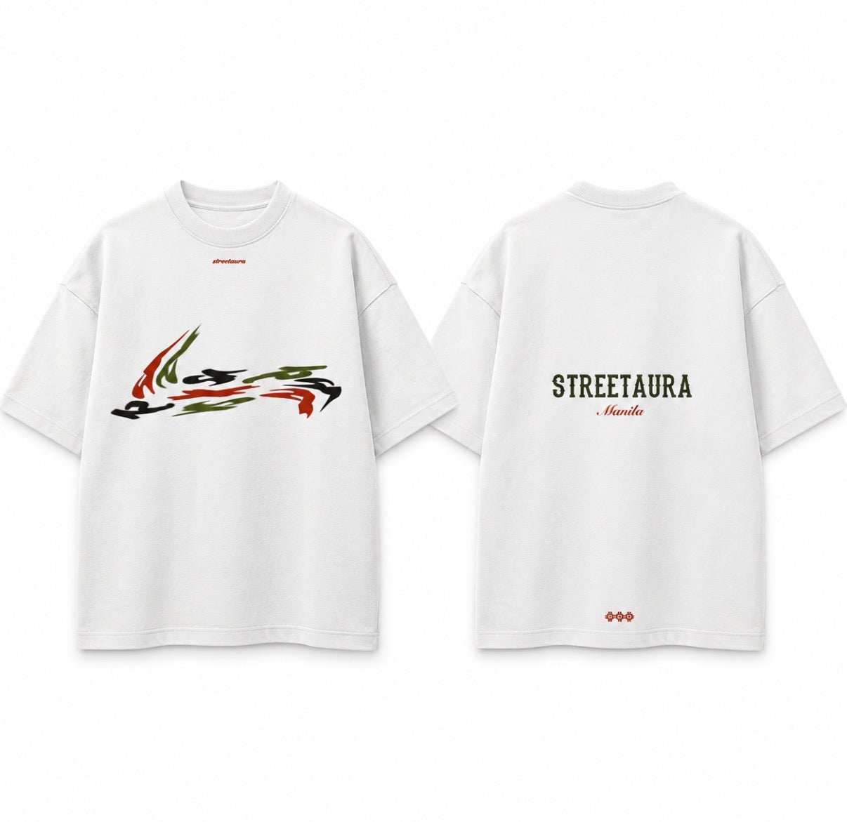 Distorted Camo Boxy Logo Tee